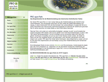Tablet Screenshot of pro-agra-park.de